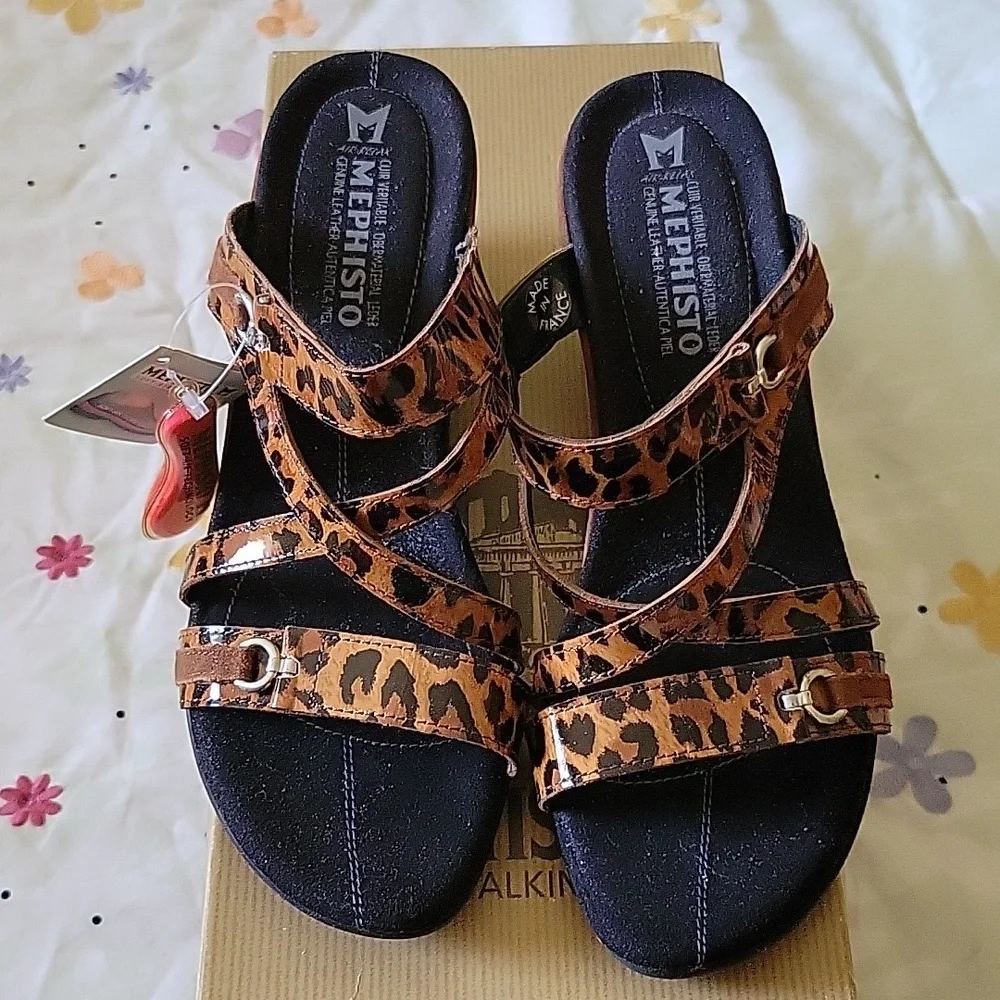 Mephisto Caterina Leopard Sandal - Picture 5 of 6